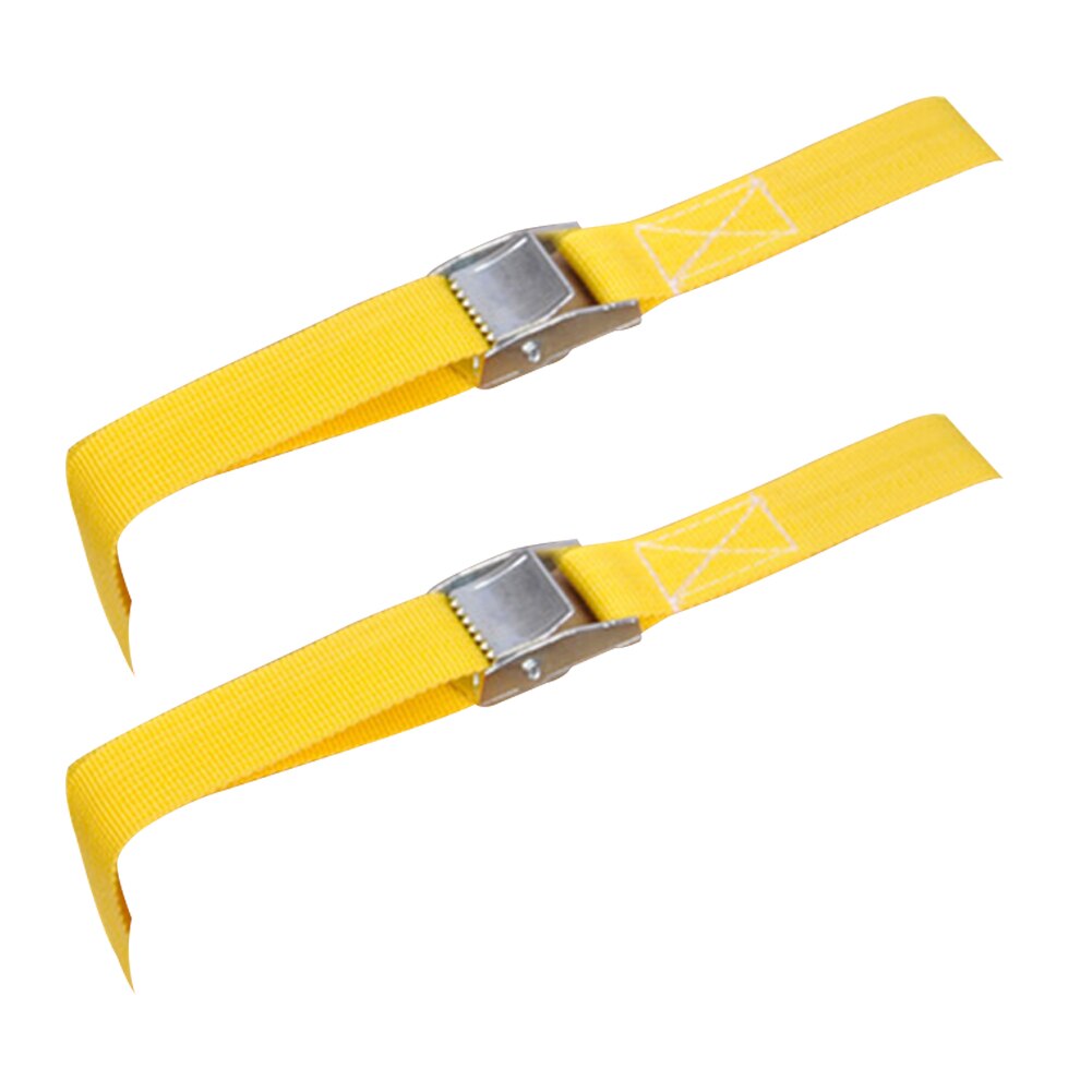Corde de Tension multifonctionnelle avec boucle, sangle d'arrimage à cliquet robuste, en alliage de Zinc, pour vélo, camion, bagages, voiture, Cargo, 2 pièces