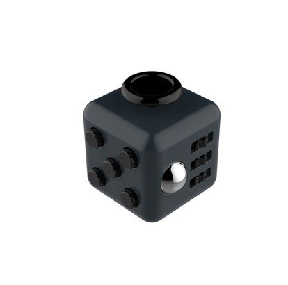 Puzzle Decompression Cube Smart Decompression Dice Resistance Toy Anxiety Practicing Dice Toys For Children: All Black