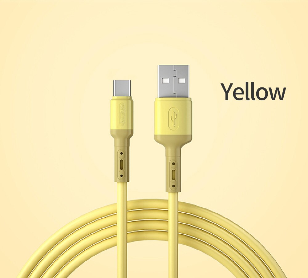 USB 5A Type C Cable For Samsung S20 Huawei P40 Mate 30 Mobile Phone Fast Charge Wire Cable Original Supercharge Super Charger: yellow