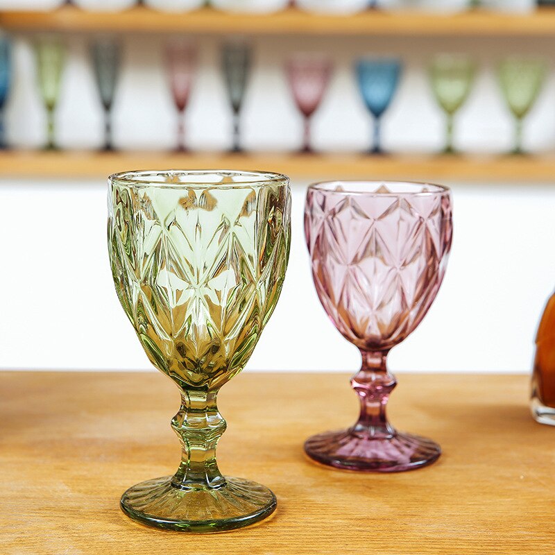 Verre à vin rouge verre gobelet couleur épaisse sans plomb Champagne verre européen rétro verre à vin
