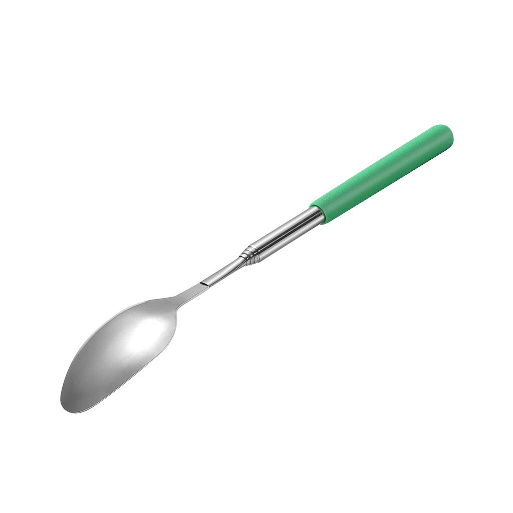 Funny Spoon Extension Long Extendable Telescopic Freeloader Trick Prank BBQ Tool Home kitchen tool accessories tableware посуда