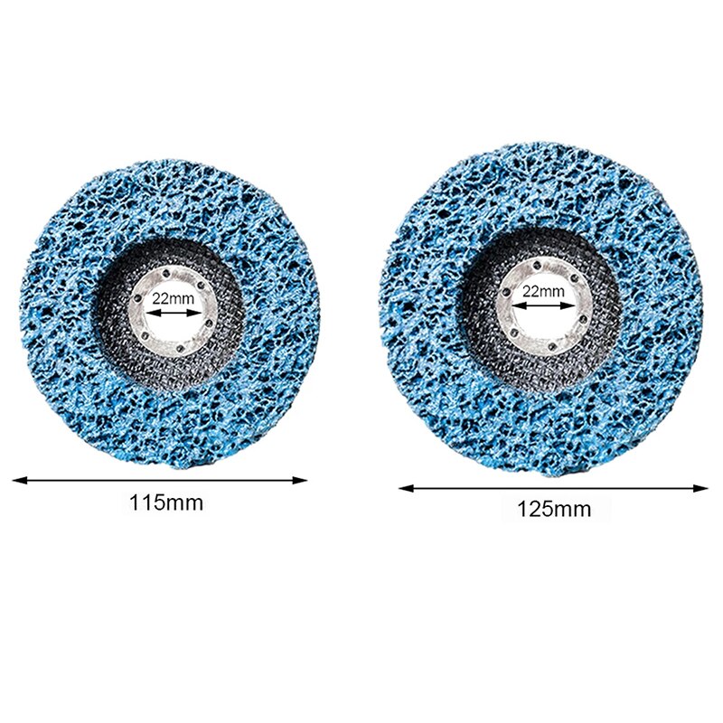 100/115/125mm Poly Strip Disc Abrasive Wheel Paint Rust Remover Clean Grinding Wheels For Motorcycles Durable Angle Grinder Car