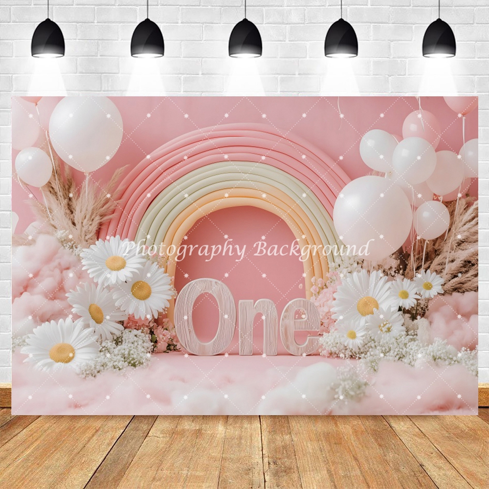 Baby 1st Birthday Photography Backdrop Baby Shower Newborn One Year Old Portrait Cake Smash Party Photo Background Photo Studio: PEACOCK BLUE / 300*100