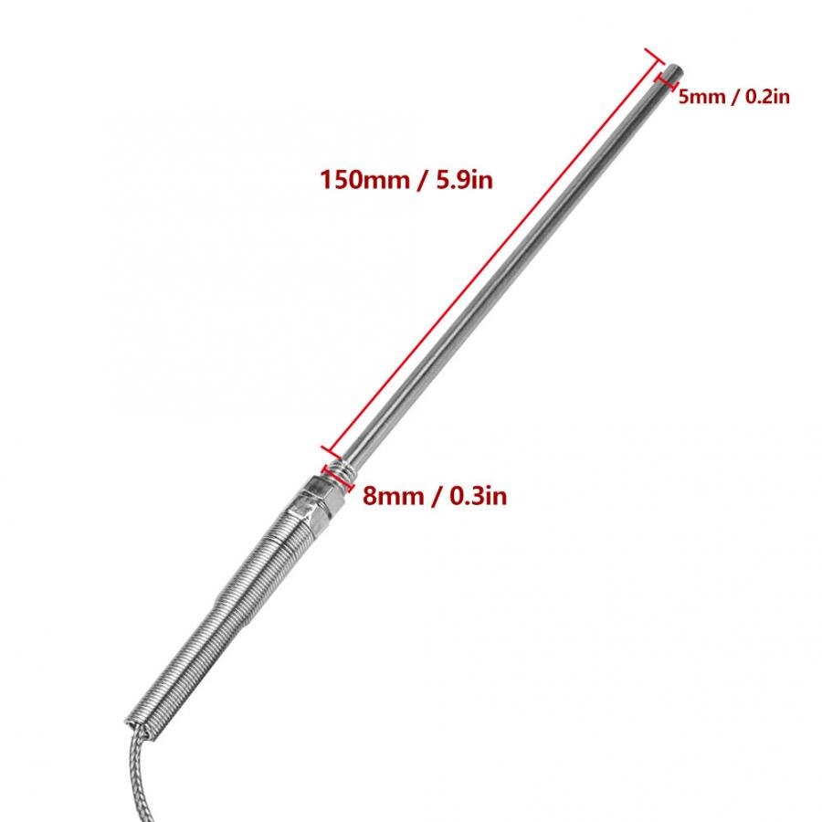 M8 Thread Type K Thermocouple 150mm Probe Temperature Sensor Wire Temperature Sensor