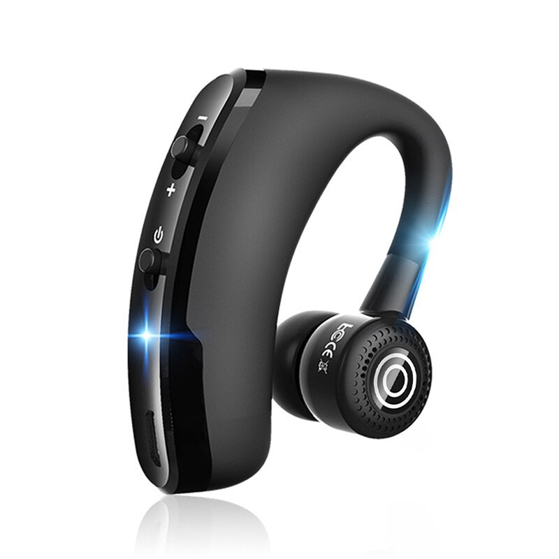 VAORLO-auriculares inalámbricos V10 V9 V8 con Bluetooth, cascos deportivos con gancho para la oreja, modo de reposo largo, con micrófono, manos libres, llamada de conducción en coche: V9 Black