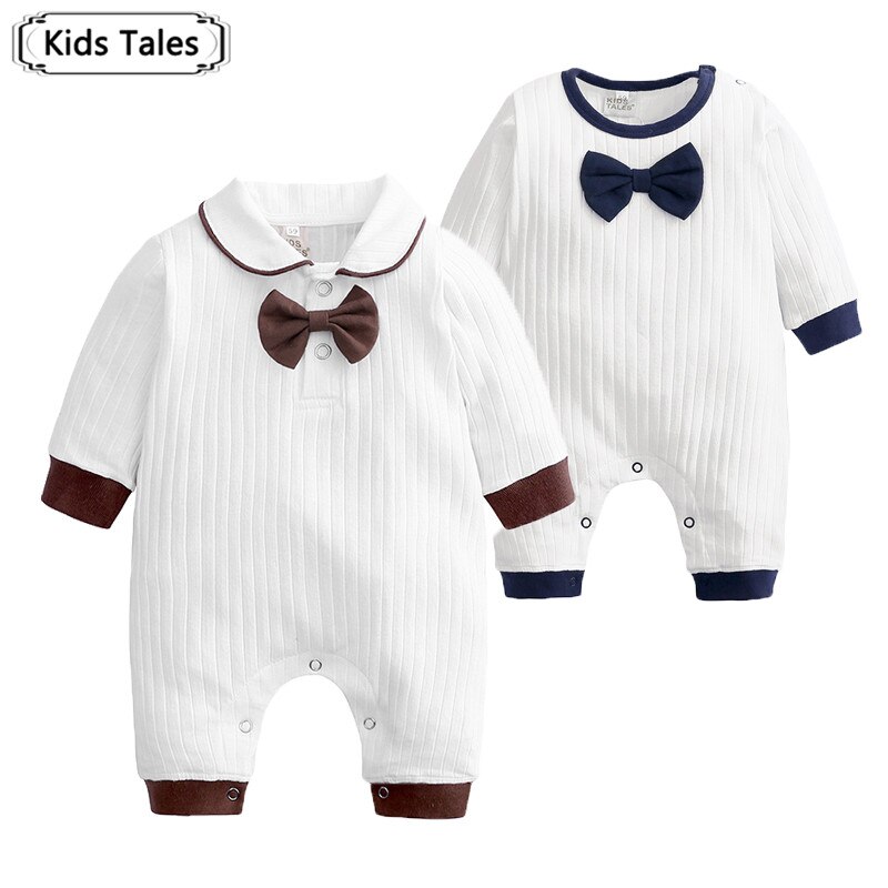 Lente herfst baby jumpsuit een stukken baby verjaardagsfeestje trouwjurken gentleman lange mouwen boy kleding Rompertjes SR393
