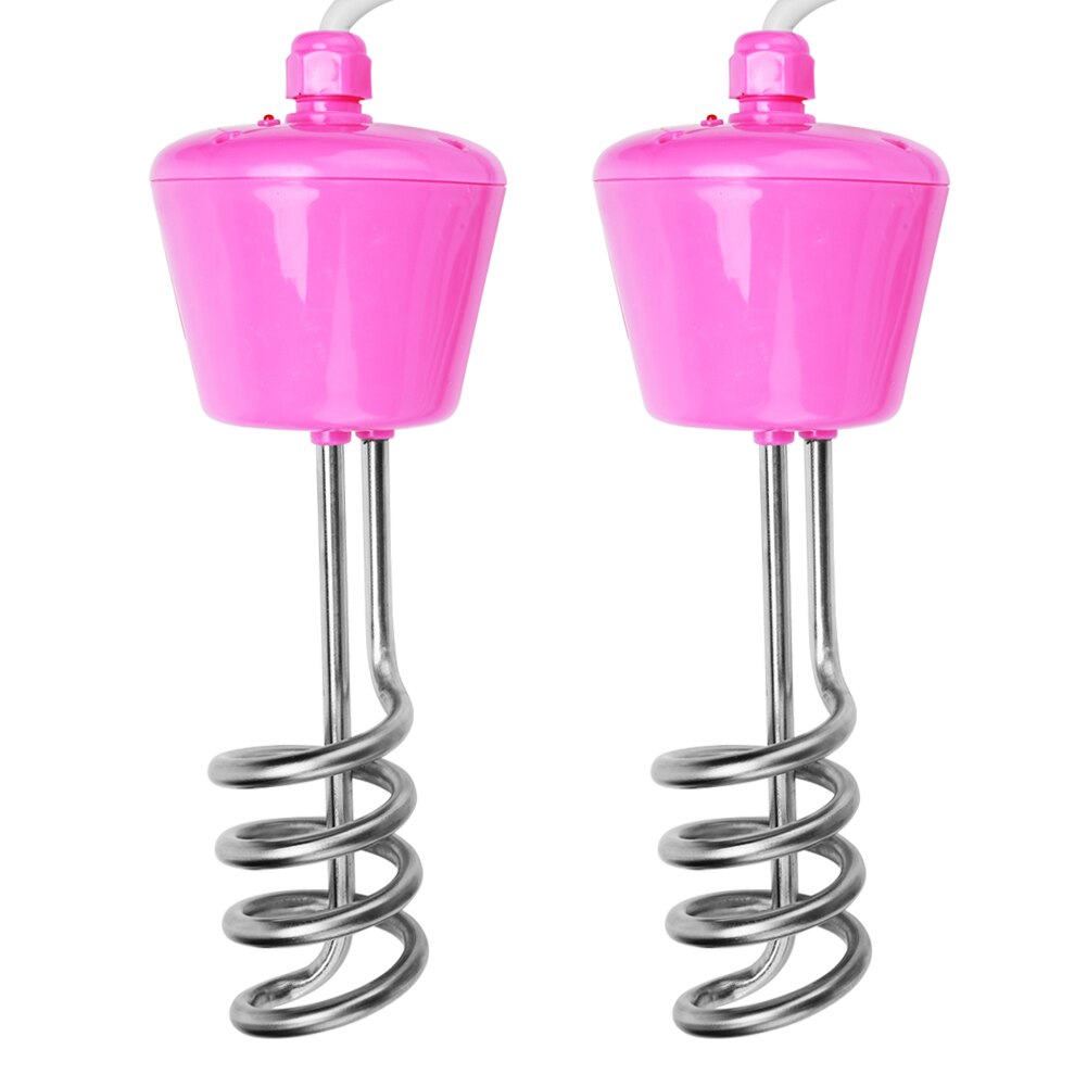 2500W Stainless Steel Electric Water Heater Mini Protable Rapid Heating Electric Floating Immersion Water Heater EU Plug