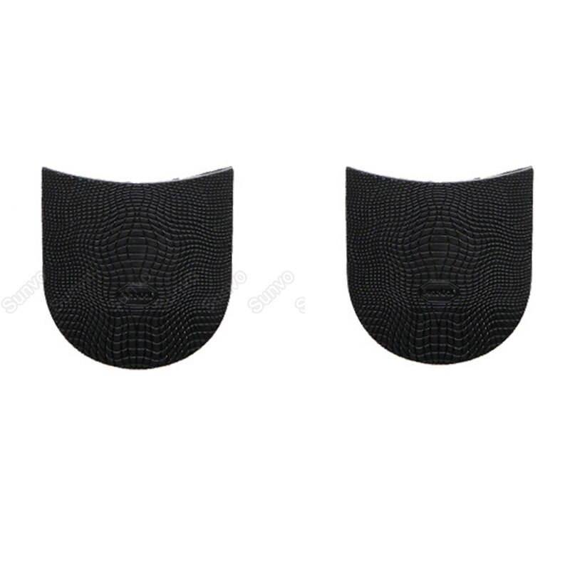 Suole in gomma per Calzature di Riparazione per Gli Uomini di Scarpe di Cuoio Suola Antiscivolo Terra presa Mezza Suole di Ricambio FAI DA TE Avampiede Tacco pastiglie: nero Heel Pad