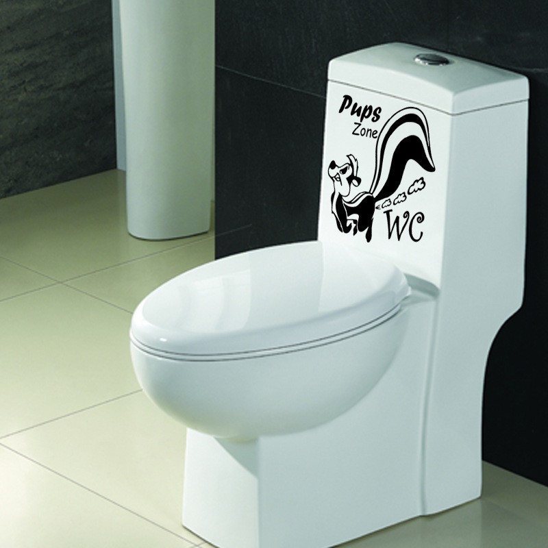 Gør-det-selv toiletklistermærker sæde badeværelse wallsticker hjem køleskab vægmærkat kunst badeværelse dekoration tilbehør boligindretning