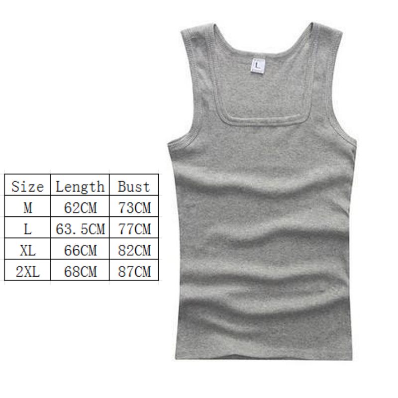 100% Cotton Mens Oversized T-shirt Sleeveless Tank Top Solid Color Fitness Men Muscle Vests Bodybuilding T Shirt For Men Tees