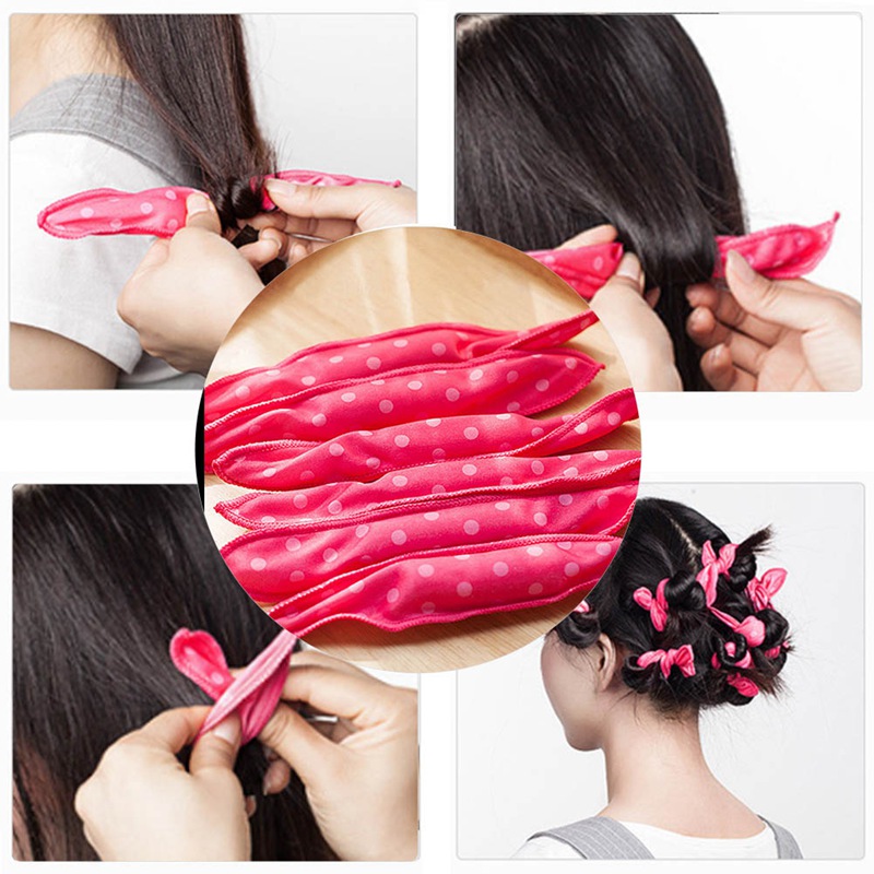 6PCS/Set Magic Sponge Pillow Soft Roller Hair Best Flexible Foam and Sponge Hair Curlers DIY Styling Hair Rollers Tool