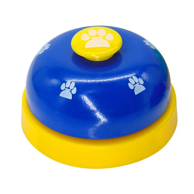 Dog Training Feeding Ringer Pet Cat Call Bell Toys Interactive Dogs IQ Educational Device Feed Reminder Accessories: Blue