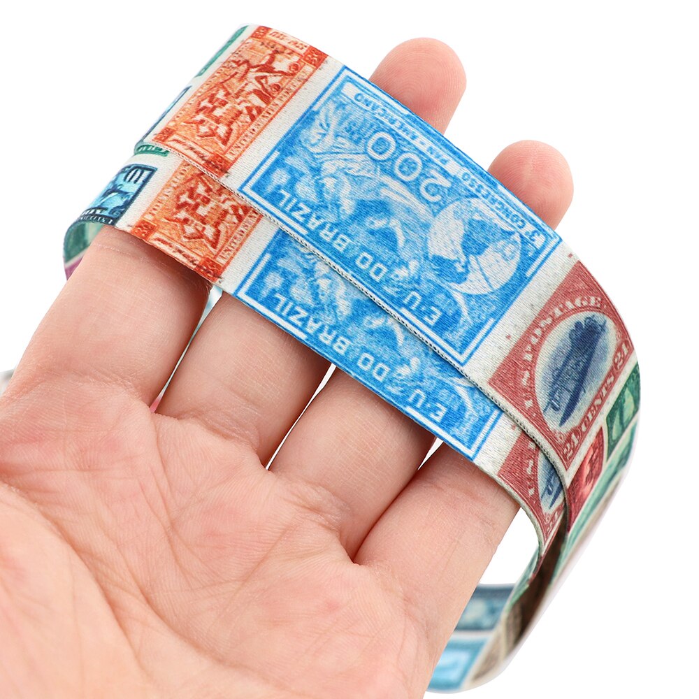 PC3599 American Vintage Stamps Lanyard Badge ID Lanyards Mobile Phone Rope Key Lanyard Neck Straps Accessories