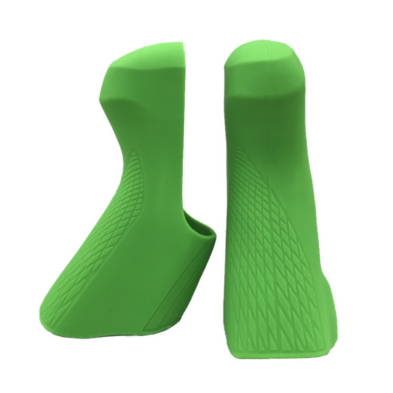 Generic Road Bike Shift Brake Lever Covers Bicycle Silicone Bracket For ST-R8000 ST-R7000 Hoods for Shimano R7000 R8000 Shifters: Green