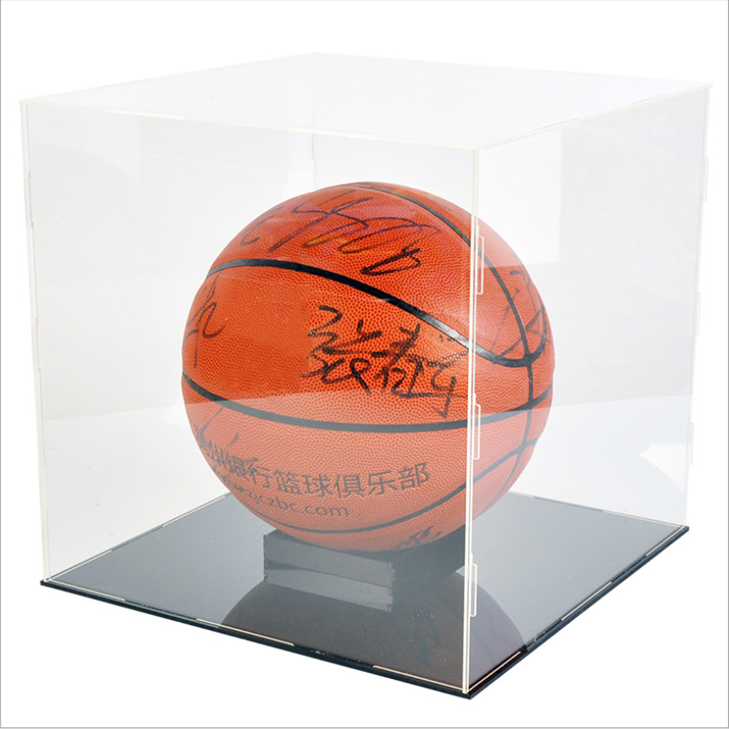 Clear Acrylic Display Case Basketball Protection Storage Case 30x30x30cm