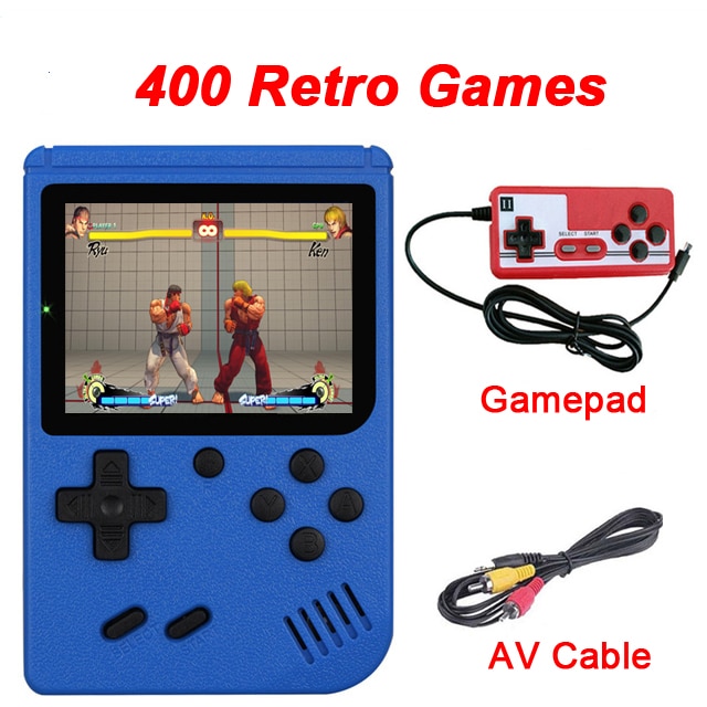 Retro Portable Mini Game players 3.0 Inch Handheld Video Game Consoles AV Out Connect TV HD Screen Two Players For Childhood