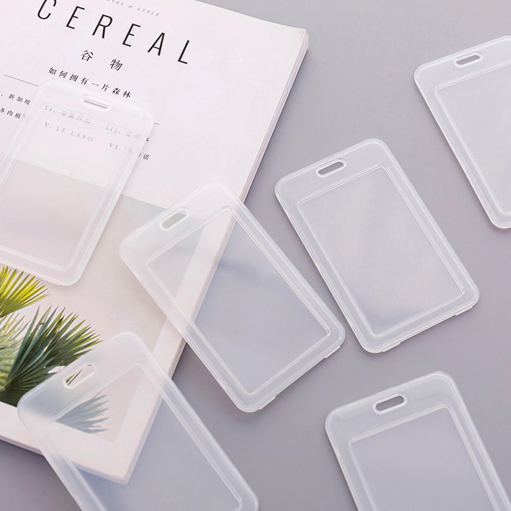 10Pcs PVC ID Card Holder Tire Protector Card Case Student Credit Card Protect Business Card Cover Transparent Protective Cover: TRANSPARENT3