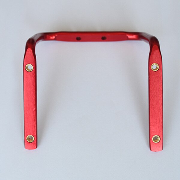 Convertidor de portabotellas de aluminio para bicicleta de montaña, adaptador de doble jaula para botella, equipo de conducción para asiento: Rojo