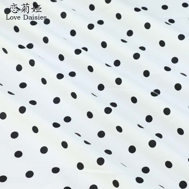 100% cotton twill cloth nordic wind black series dots zigzag check fabric for DIY kid sheet patchwork cushions handwork quilting