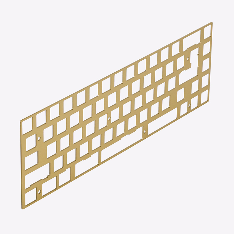 KBD 67 Teclado mecánico de 68 teclas Placa de posicionamiento de policarbonato de aluminio y latón 68 Compatible Tada68 KBD65 PCB TOFU65: green