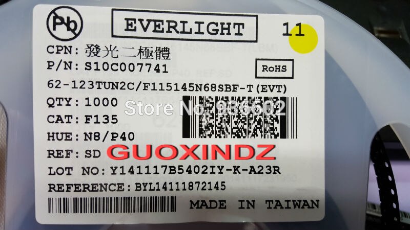 EVERLIGHT LED Backlight High Power LED 1-2W 3030 6V 125-150LM Cool white LCD Backlight for TV TV Application