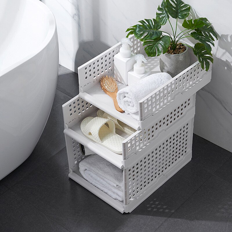 Carpeta de ropa tipo cajonera separador en capas estantería de almacenamiento para guardarropa estante de misceláneas soporte ahorrador de espacio organizador de cocina y dormitorio