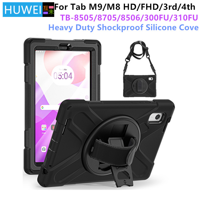 Huawei-fodral till lenovo tab  m8 4th 8 -tums fhd gen 2nd 3rd hd tab  m9 surfplatta, stötsäkert barnskydd, axelrem