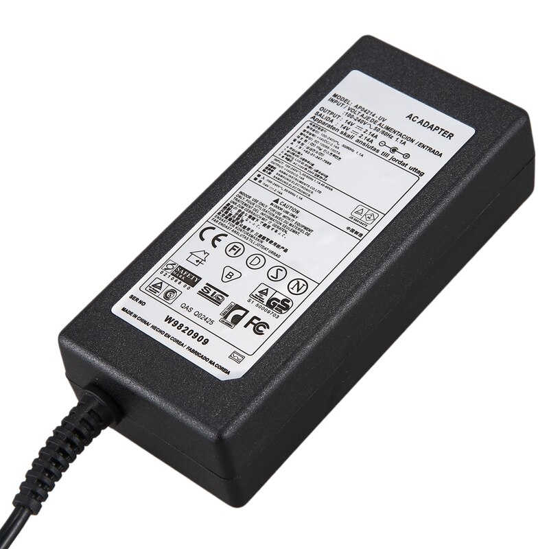 14v 2.14a ac/dc-adapter-ladegerät für samsung monitor  s19 b 150n s19 b 360 14 v 2.14a s22 b 360hw adm 3014 netzteil