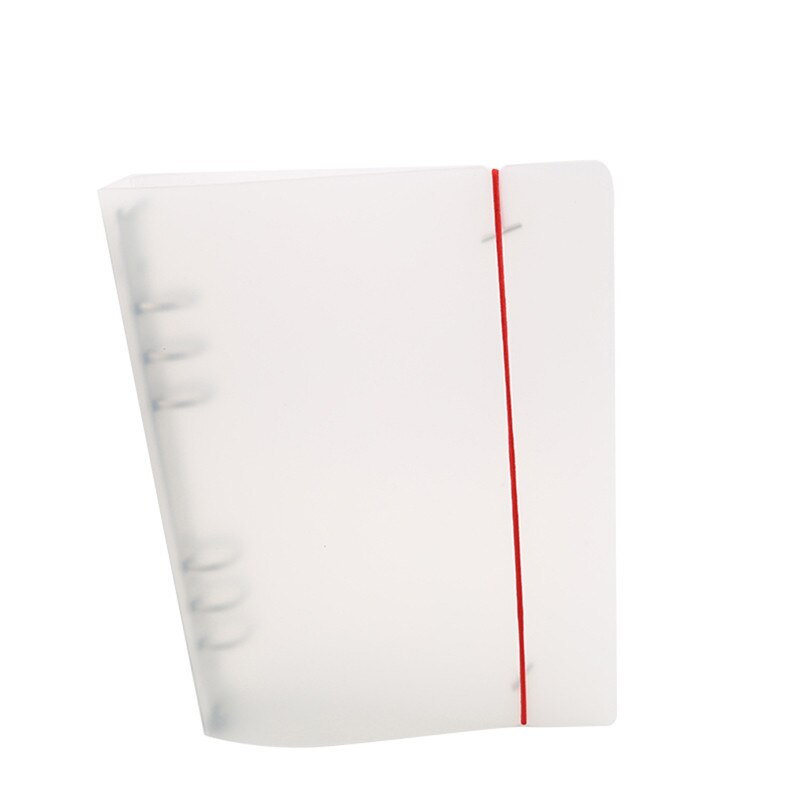 Plastikowy klips teczka klasyczny przezroczysty prosty notatnik luźny liść pierścień segregator pamiętnik plan okładka papiernicze torby na prezenty A4/A5/A7: A5