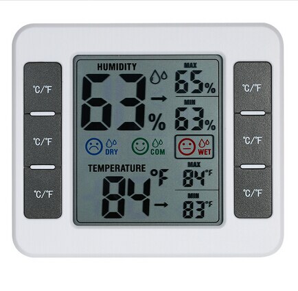 Mini Digital Temperature Meter Thermometer with Wireless Outdoor Transmitter 0C-50C with Measurement C/F Max Min Value Display: Size 2