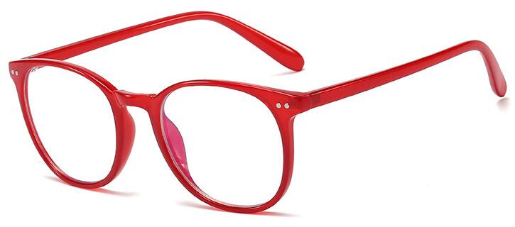 Office Gaming Women's Blue Light Blocking Glasses Blue Ray Computer Glasses Screen Radiation Eyewear Eye Spectacles: red clear
