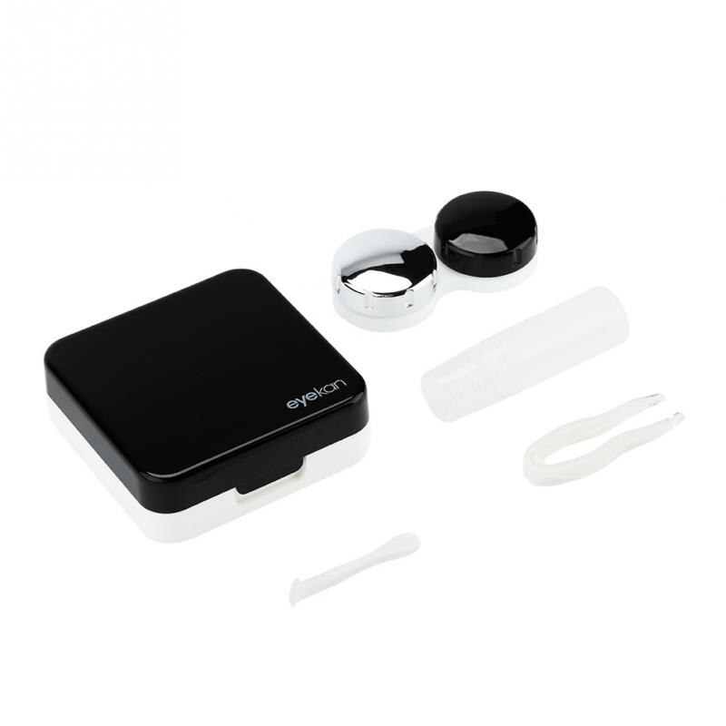 Portable Contact Lens Case With Mirror Women Colored Contact Lenses Box Eyes Contact Lens Container Lovely Travel Kit MirrorBox