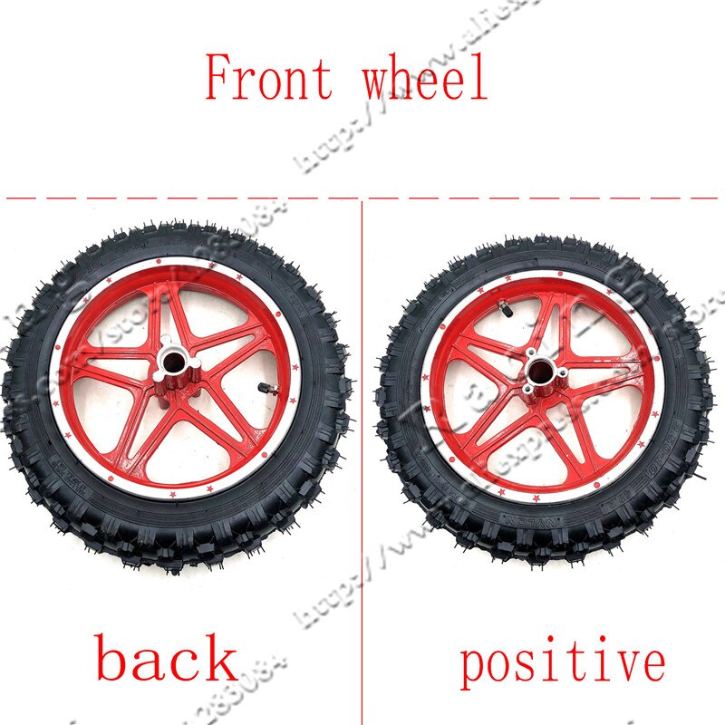 10''Mini Dirt Bike Knobby Tire wheels 2.50-10 Front or Rear rims &amp; tyre Off Road Motocross mini motorrad child