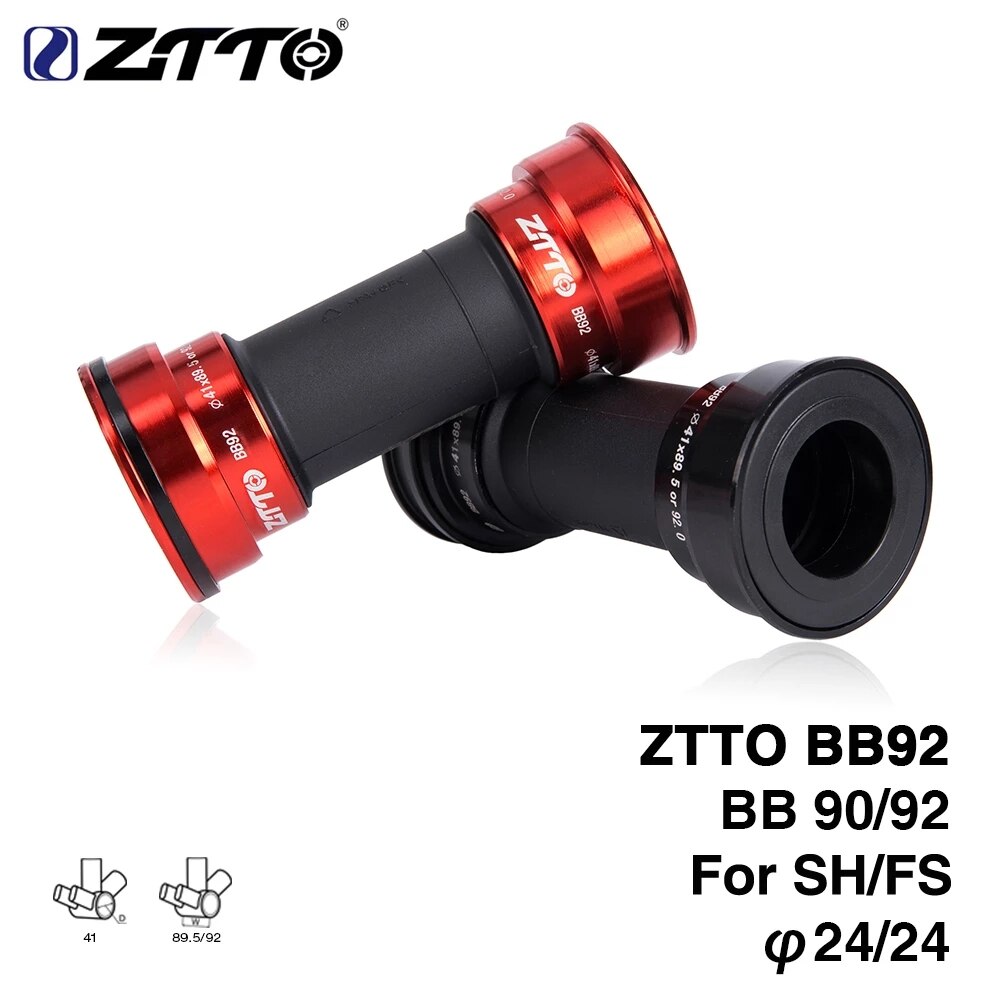 ZTTO Mountain road Bike Bicycle Bottom Bracket BB92 BB90 BB86 MTB Road Bike Press Fit Bottom Brackets for 24mm Crankset chainset