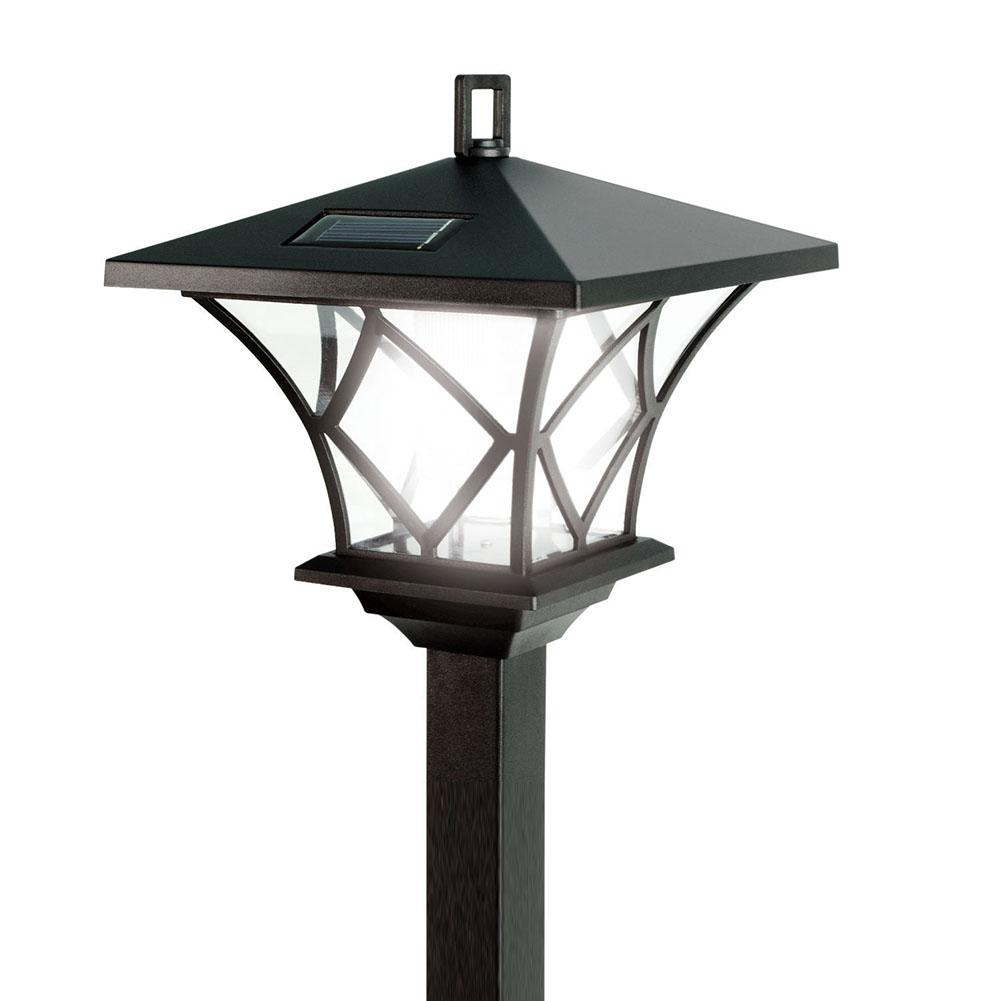 Decoratieve staande lamp op zonne-energie, 1.5m lantaarnpalen op zonne-energie, staande lamp op zonne-energie voor de achtertuin, veranda, voor voor- en achterdeur.