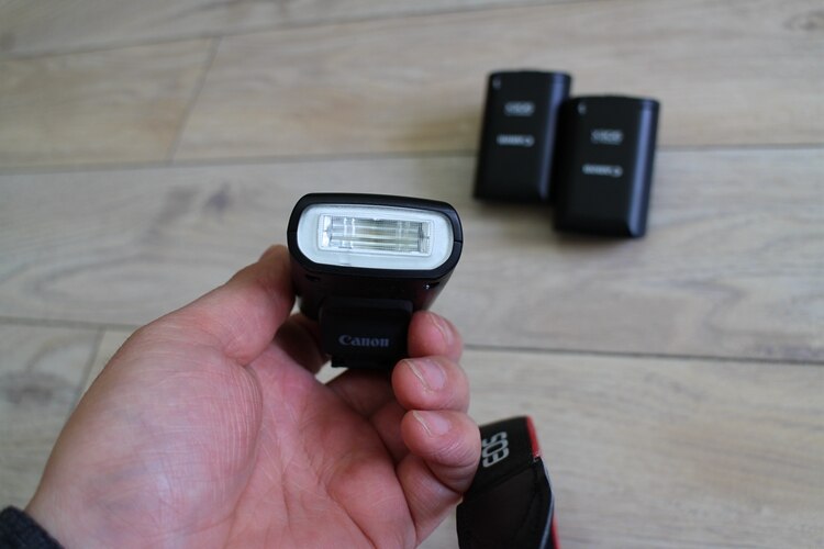 Gebruikt Speedlite 90EX Shoe Mount Compact Flash Voor Canon Eos M50 M5 M10, Eos R, Eos Rp, eos M6, Eos M6 Mark Ii Originele