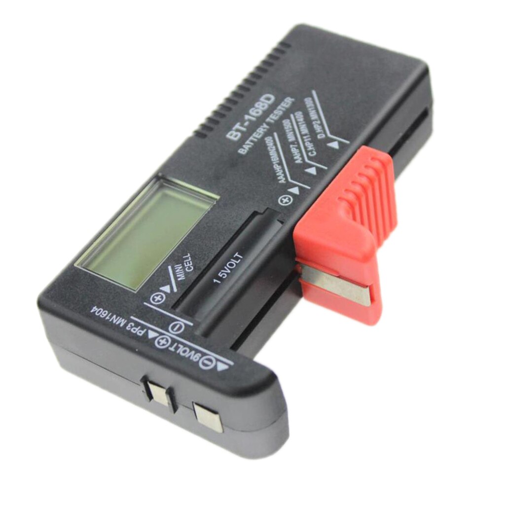 LCD Display Universal Battery Buttons Cell Tester Checker AA AAA 9V 1.5V