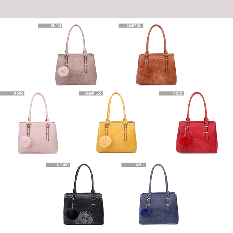 Giovanna Milano Bolso mediano de hombro con cremallera y bordados bohemian para chicas Bolsos de mano dibujo totem embossing atrapasueños vintage bolsillo compartimiento escolar viaje oficina casual mujer T10861