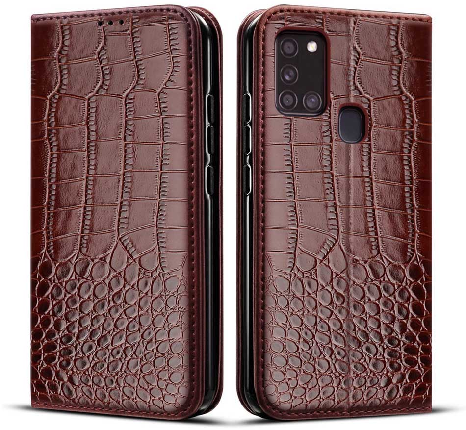 Case Voor Samsung A21S Case Telefoon Cover Silicone Soft Tpu Cover Voor Samsung Galaxy A21S Case Een 21 S A21 S Fundas Coque: Style 1 Brown