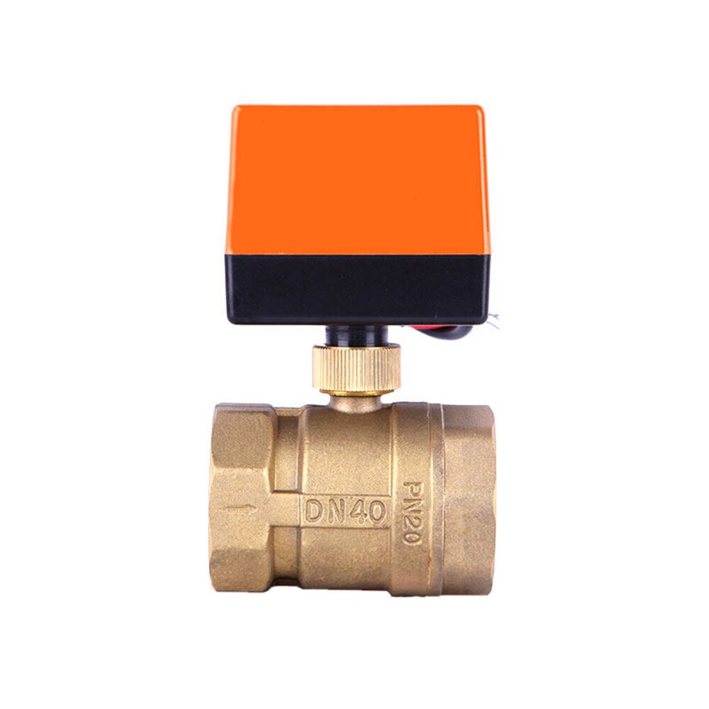 1/2" 3/4" 1" 2" Motorized Ball Valve 220V 12V 24V 3-Wire 2 Point Control Brass Electric Ball Valve