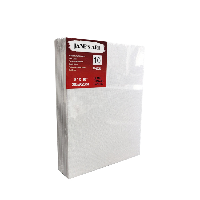 20 x 25cm blank målarduk panelbräda 8 " x10 " för akryloljefärg syrafri vit bomull i flera storlekar för konstnärsstudenter och barn