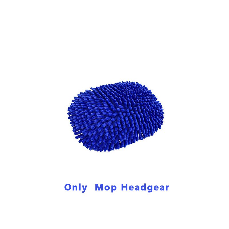 Upgrade 2 in 1 Three section Telescoping Long Handle Car Wash Brush Mop Thick Chenille Microfiber Broom Cleaning Tool: Only Brush