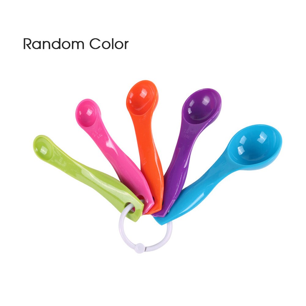 7 Pieces/ Set of Plastic Measuring Cups and Spoons Kitchen Homes Measuring Tea Coffee Kitchen Utensils Baking Homes Baking Tray: 03