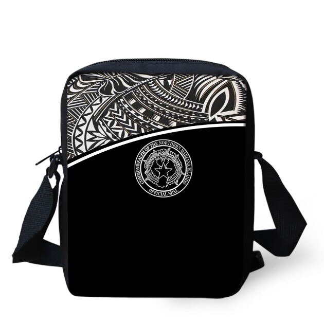 Ilhas marianas do norte tatuagens impresso bolsa de ombro para crianças meninos mini mensageiro sacos viagem crossbody versipacks: 12
