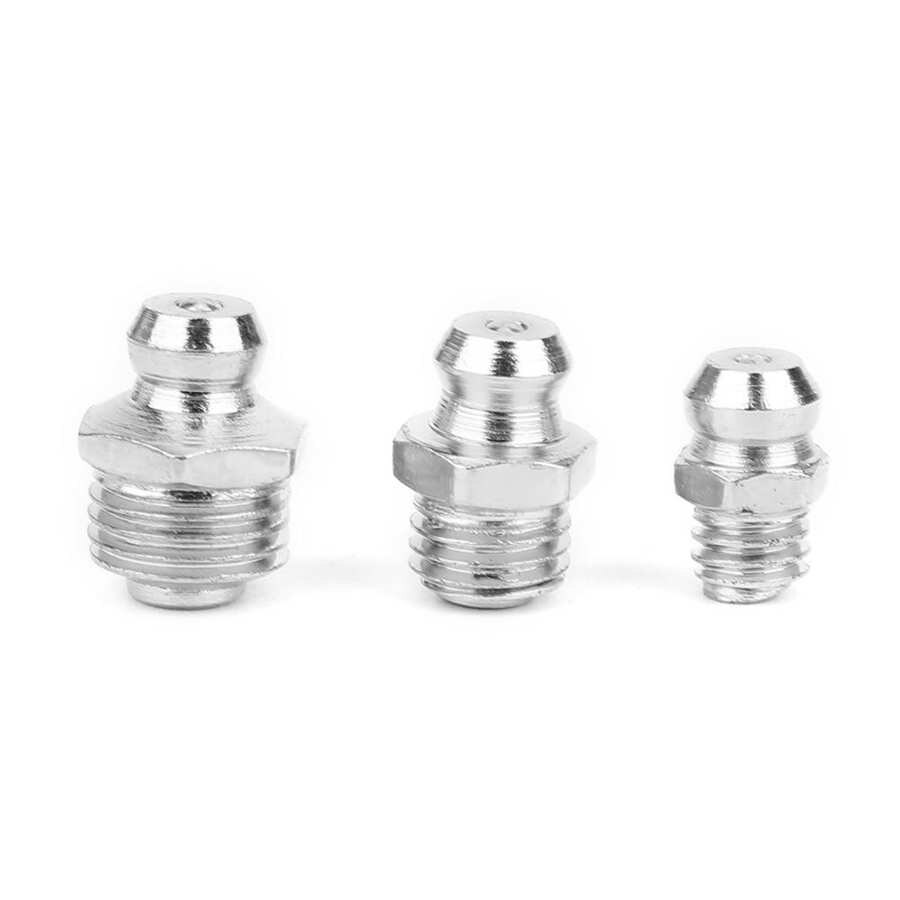 SQXBK 20PCS M6x1 Grease Nipple Kit - Straight Metal Grease