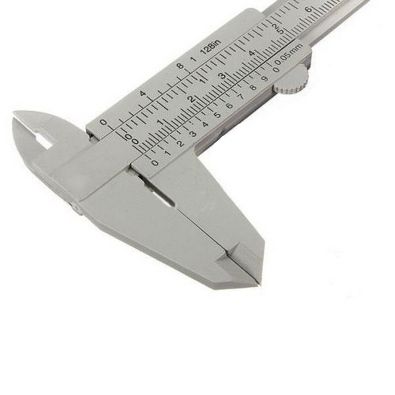 1 stück Grau 150 Mm Mini Kunststoff Schiebe Messschieber Gauge Holzbearbeitung Messen Werkzeug Vernier Carpenter Lineal Mess Werkzeuge