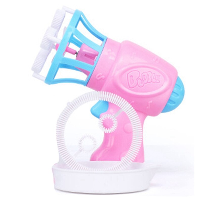 Bolla Ventilatore Giocattolo Bolla di Sapone Giocattolo Del Regalo Del Fumetto della Mano Dei Bambini Bolla Ventilatore: rosa