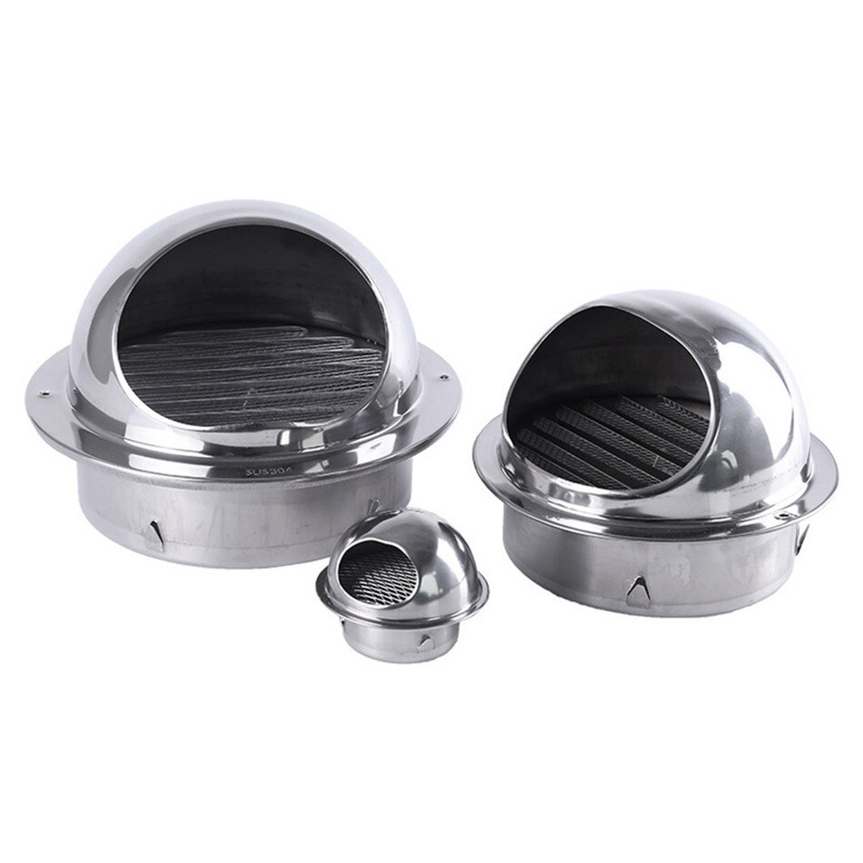 Ttlife rostfritt stål vägg tak luftventil kanal ventilation frånluftsgaller lock utlopp värme kyla ventilationslock vattentät