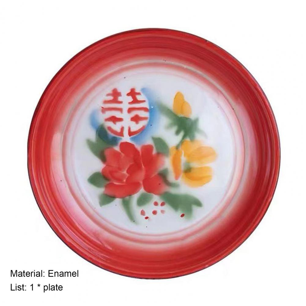 Tea Tray Chinese Style Shockproof Enamel Traditional Tea Serving Tray for Household Service Tray посуда для сервировки