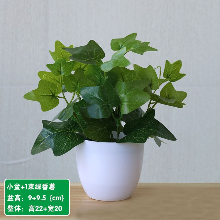 22cm artificiel vert aneth persan feuilles plantes bonsaï maison salon balcon bureau décoration blanc en pot plantes bonsaï